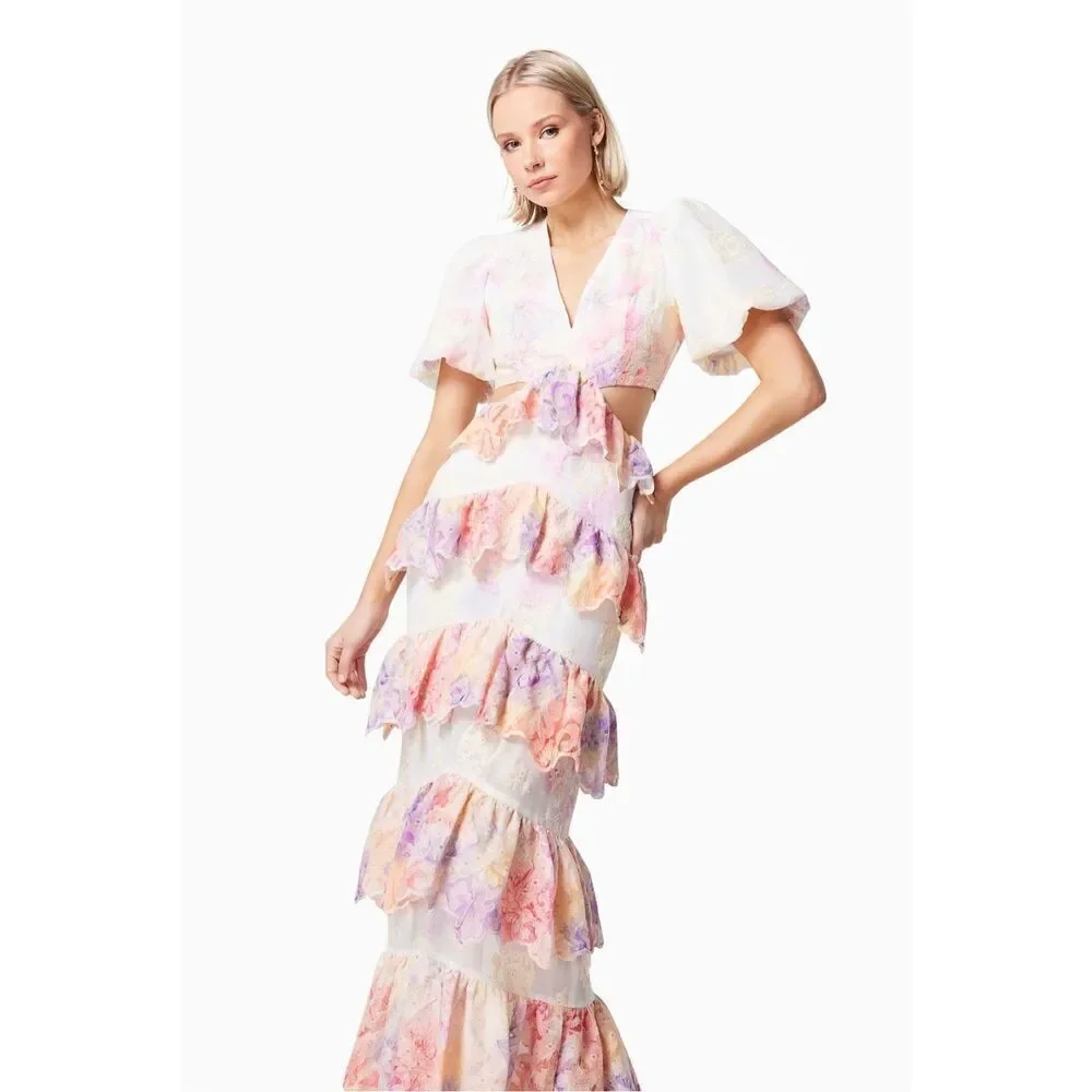 ELLIATT RIVIERA DRESS Vacation Maxi Dress Gown in Fuchsia pink size S NWT $394 - Picture 2 of 8